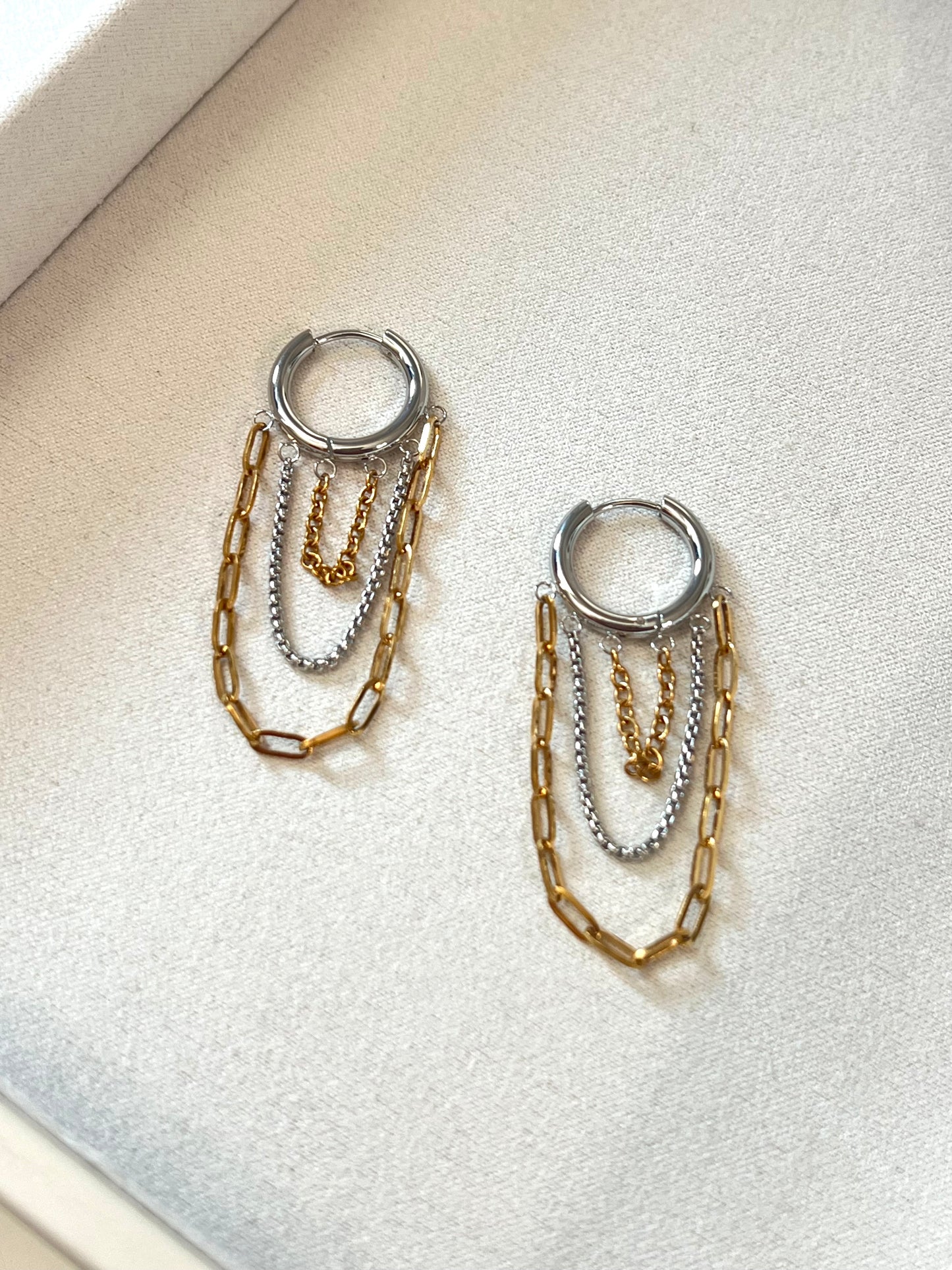 Multi Chain Drop Earrings