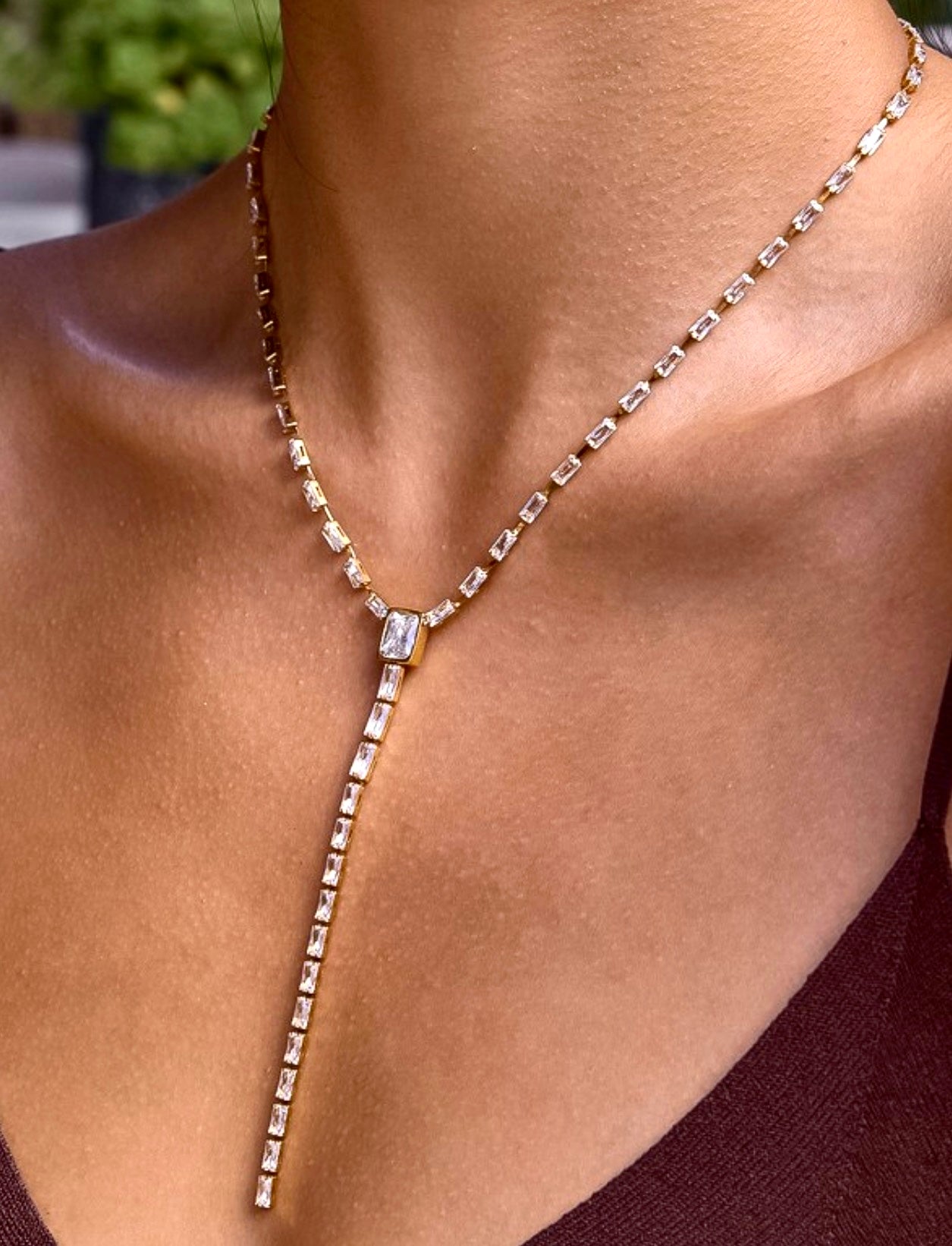 Lana Cz Lariat Necklace